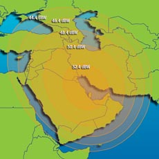 Intelsat 902 Ku-band Spot Beam 1